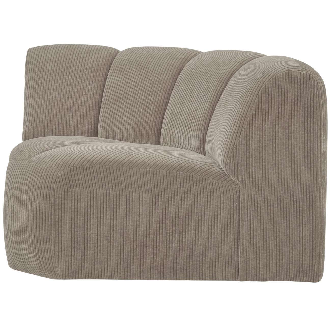 Modulsofa Mojo Flachcord Eck-Element, Sand