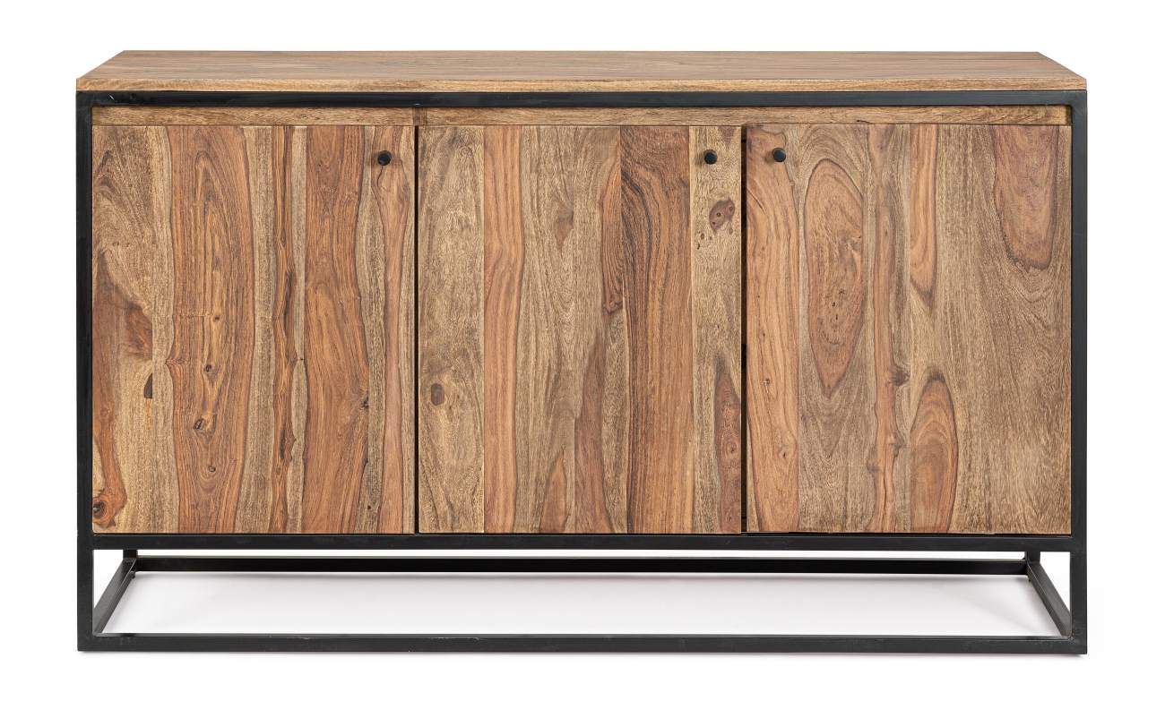 Sideboard Nartan aus Sheesham-Holz, 3 Türen