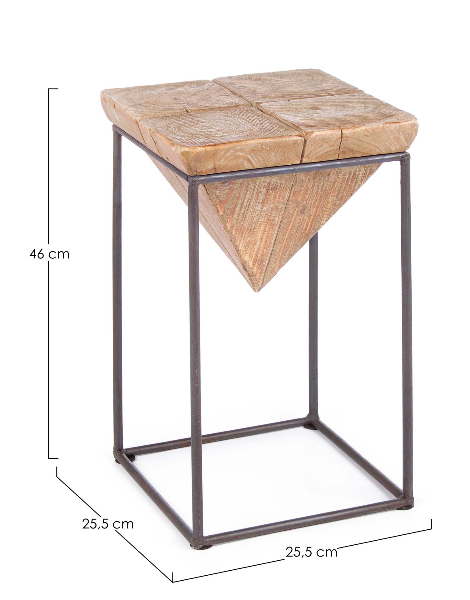 Hocker Prismy aus Tannenholz, 46 cm