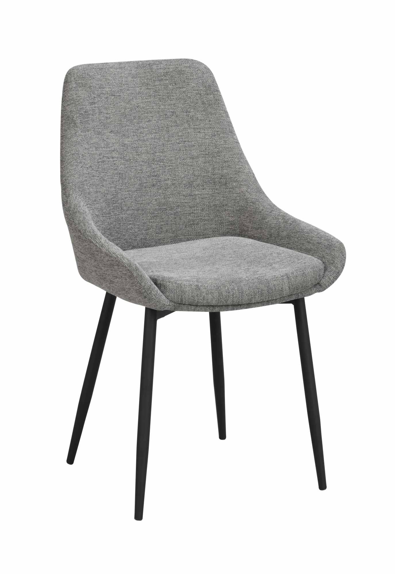 Stuhl Sierra Stoff 2er Set, Grau