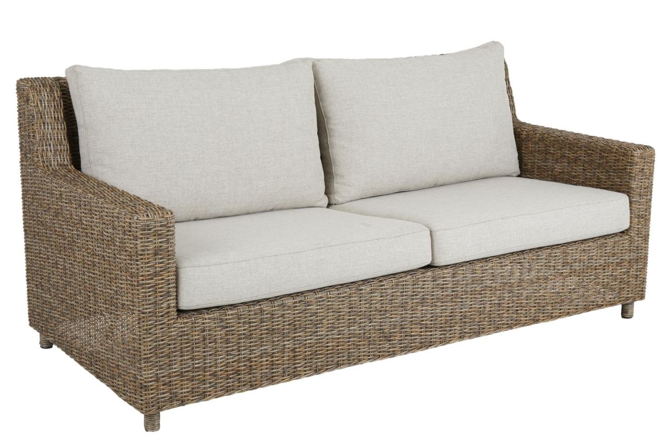 Gartensofa Sandkorn mit Kissen