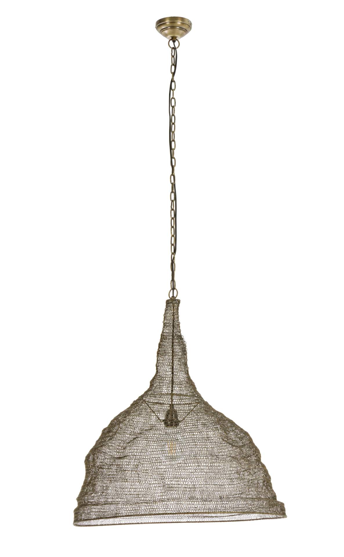 Hängeleuchte Amish aus Metall Messing, 62 cm