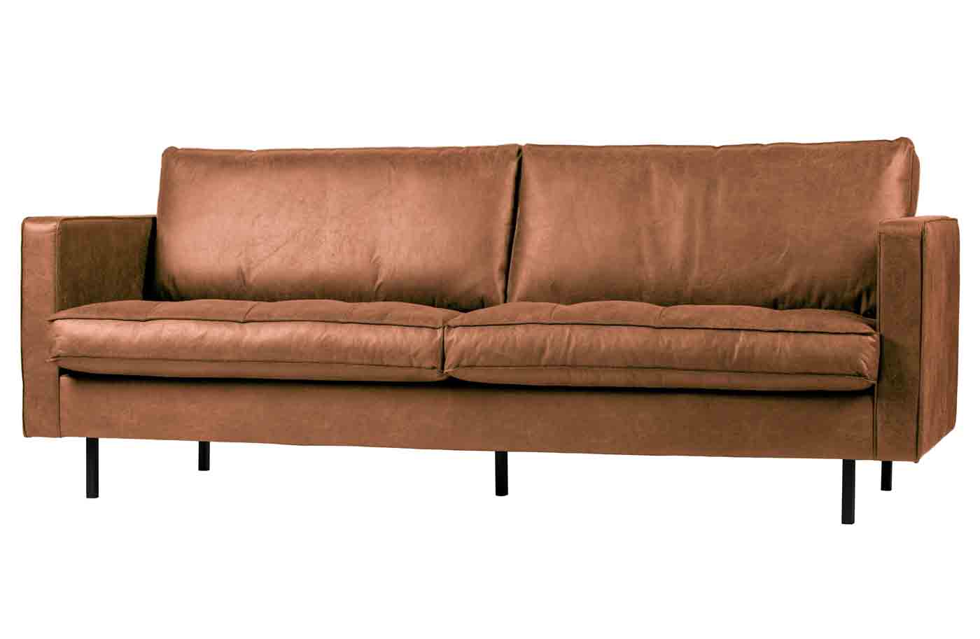 Rodeo Classic Sofa 2,5 Sitzer Lederoptik, Cognac