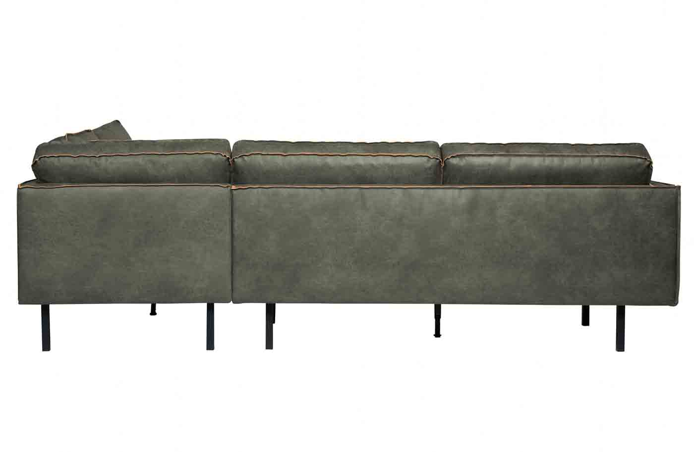 Rodeo Ecksofa Lederoptik, rechts Army