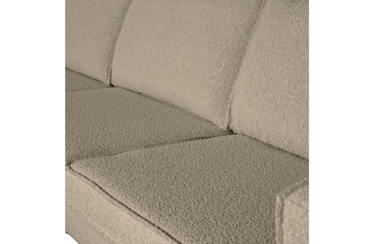 Sofa Rodeo 3 Sitzer aus Boucle-Stoff, Beige