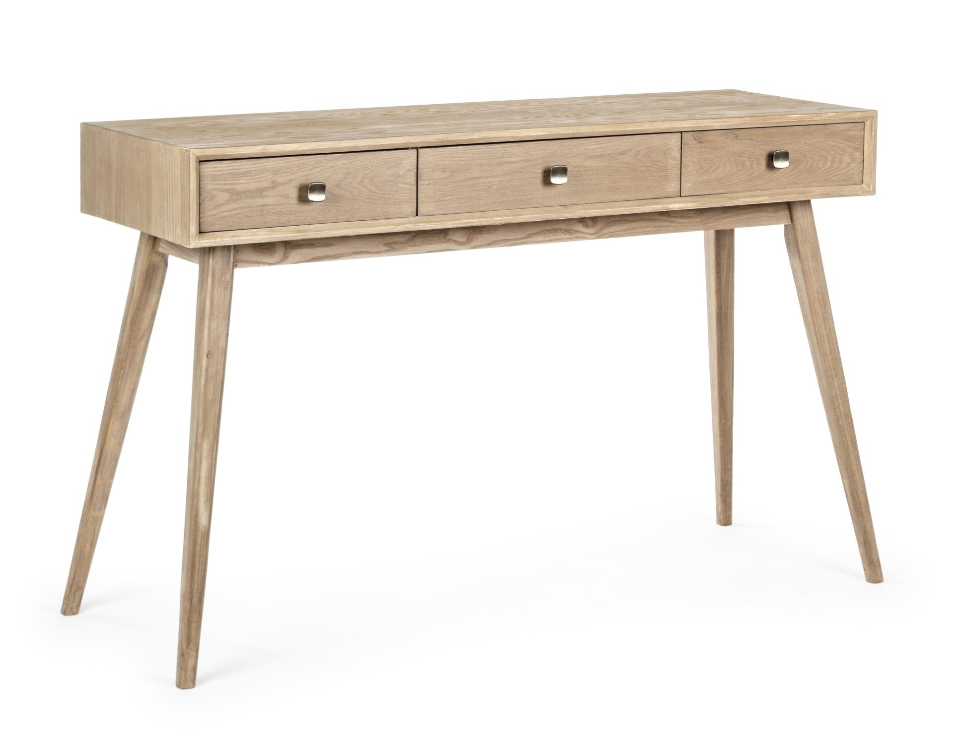 Konsole Alannis aus Eschenholz, 3 Schubladen Konsole Alannis aus Eschenholz, 3 Schubladen