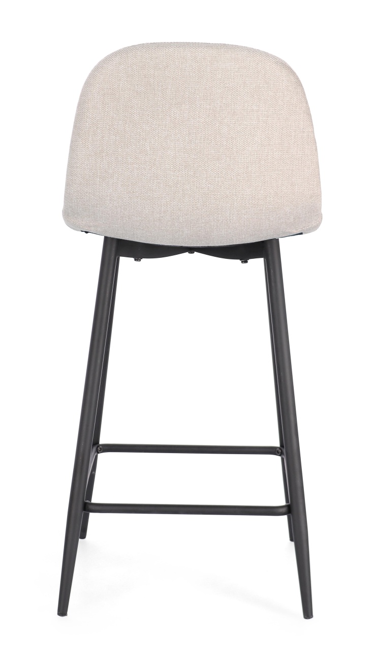 Barhocker Odelia aus Stoff, Beige