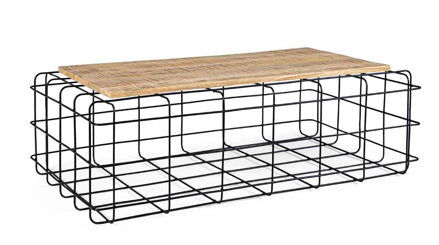 Couchtisch Trellis aus Mangoholz, 110 cm