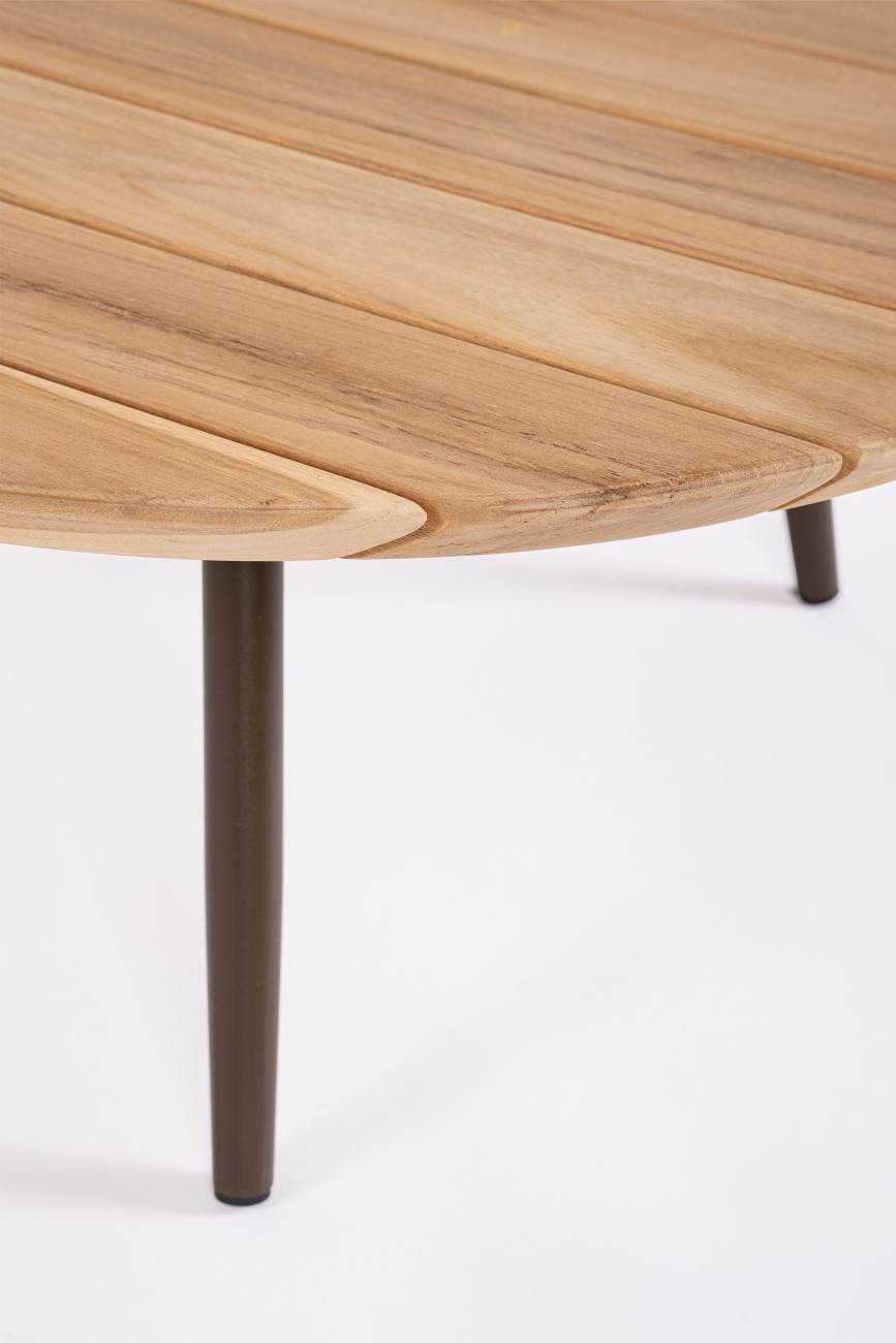 Gartencouchtisch-Set Talaia aus Teakholz, Braun