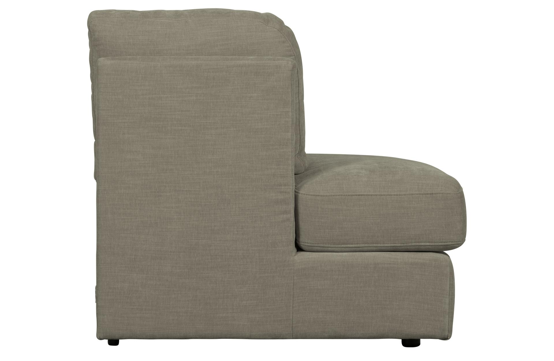 Modulsofa Family 1-Seat Eck-Element Rund Links, Grau