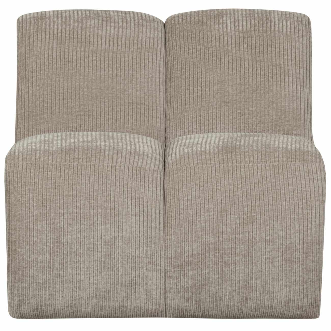 Modulsofa Mojo Flachcord Einzel-Element, Sand