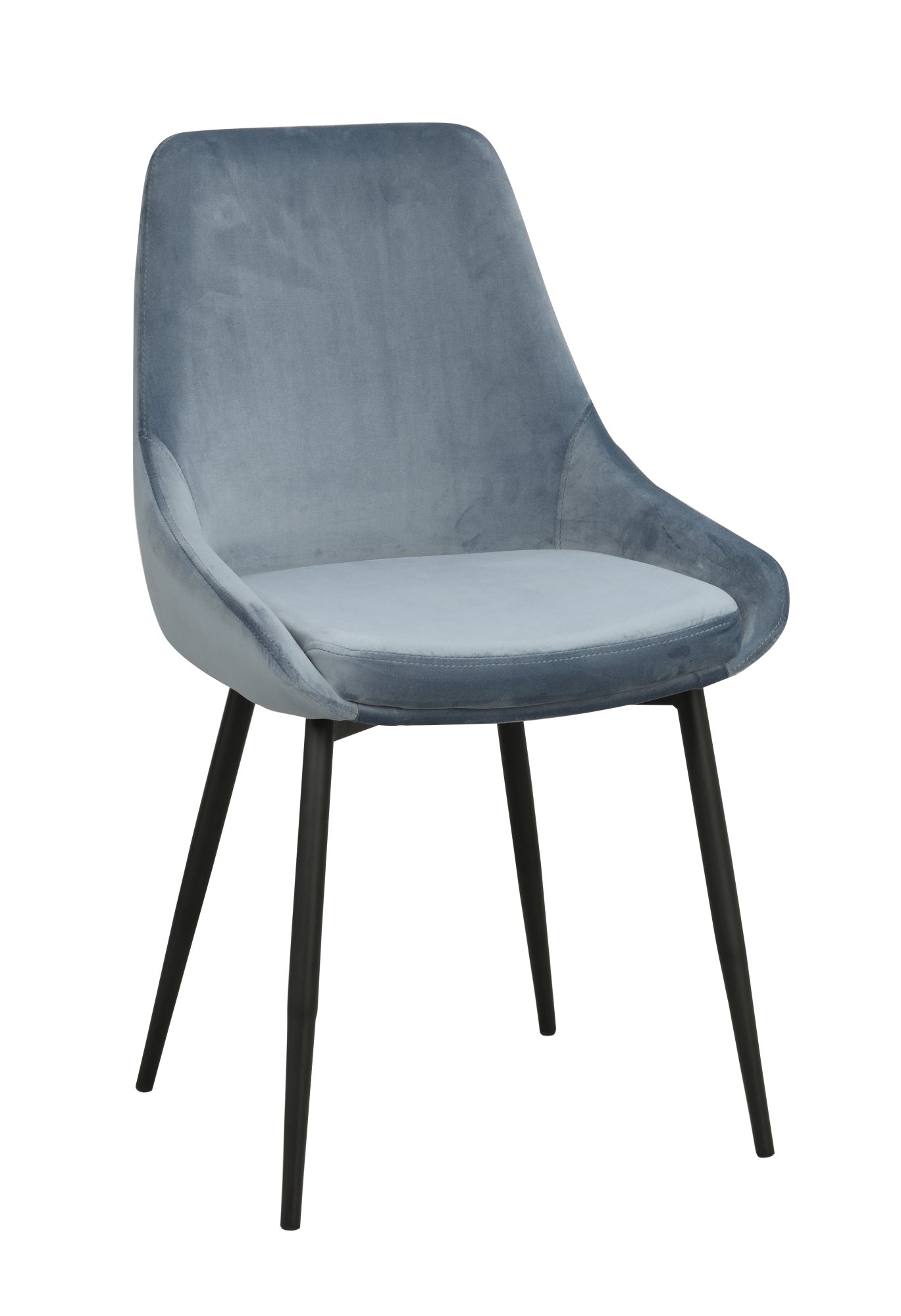 Stuhl Sierra Samt 2er Set, Blau