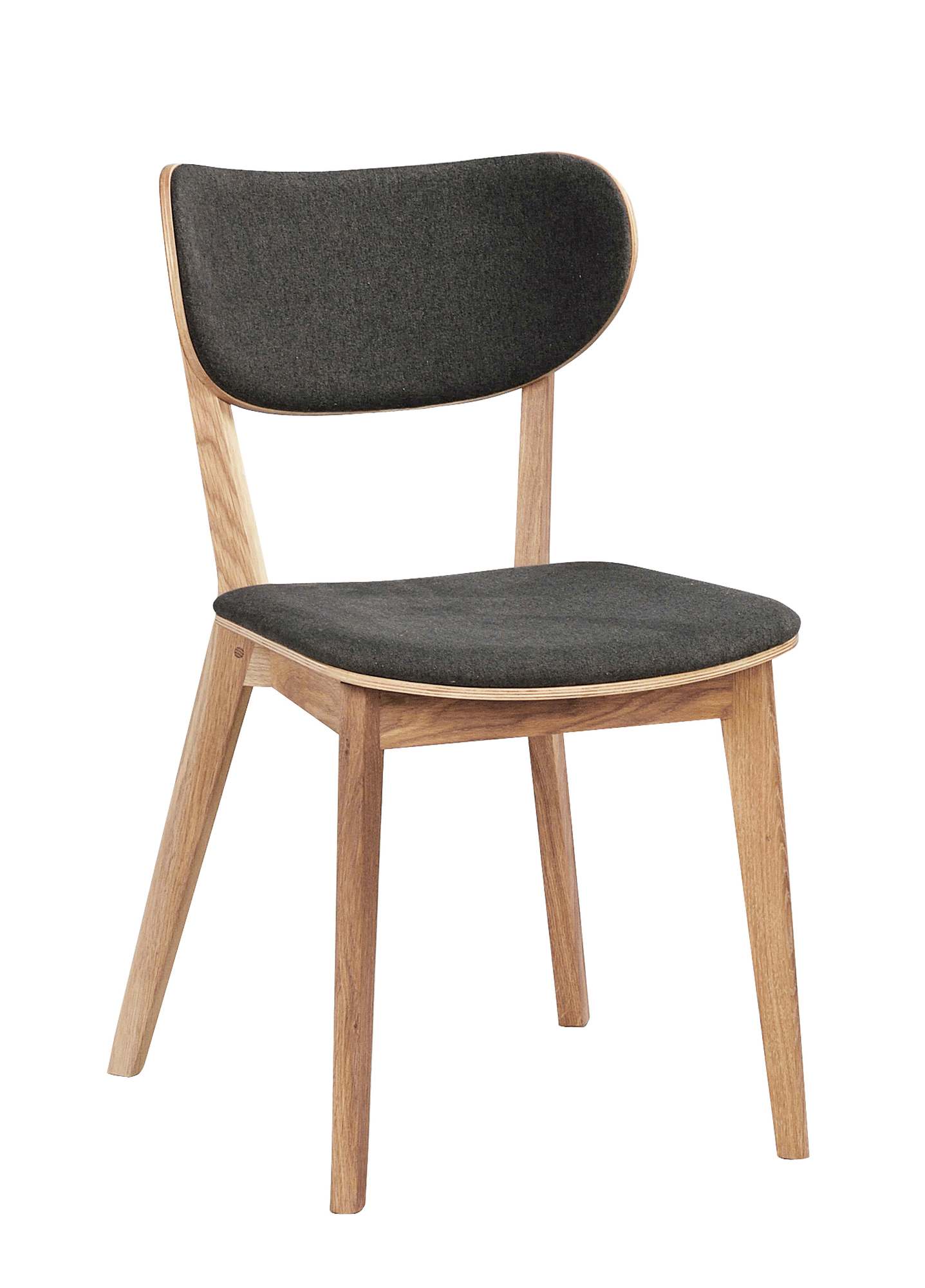 Stuhl Kato 2er Set, Eiche / Dunkelgrau