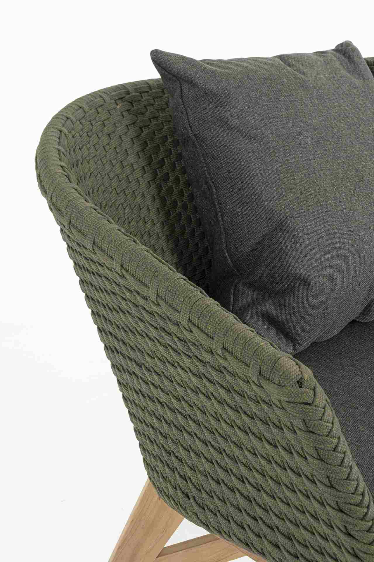 2 Sitzer Sofa Coachella mit Kissen, Grün