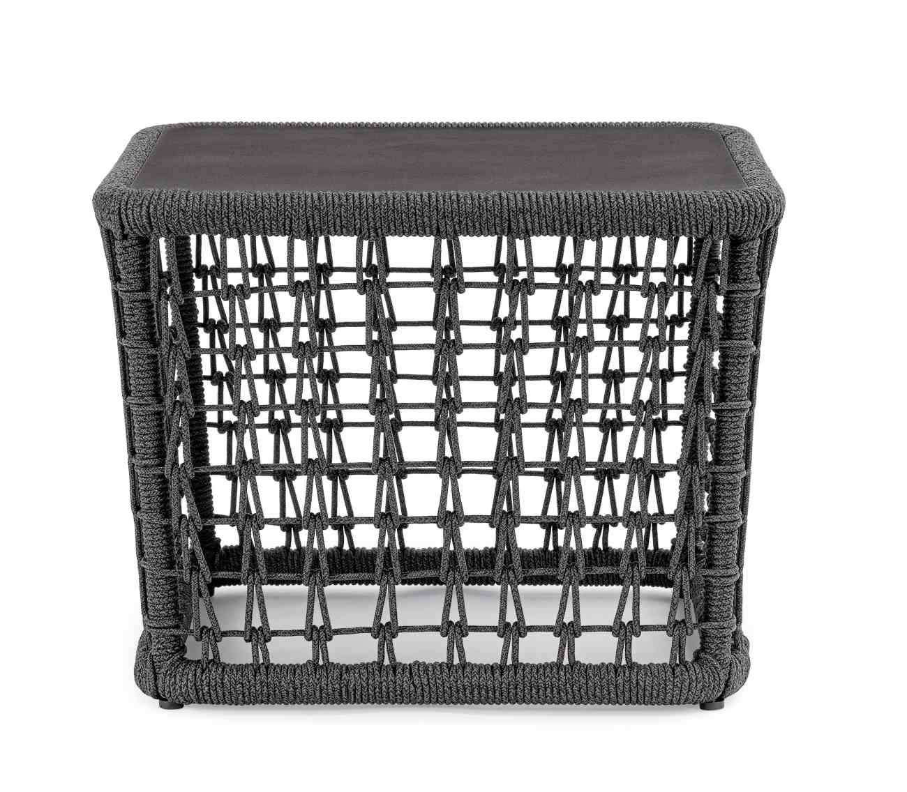 Gartencouchtisch Kollar aus Aluminium, Anthrazit