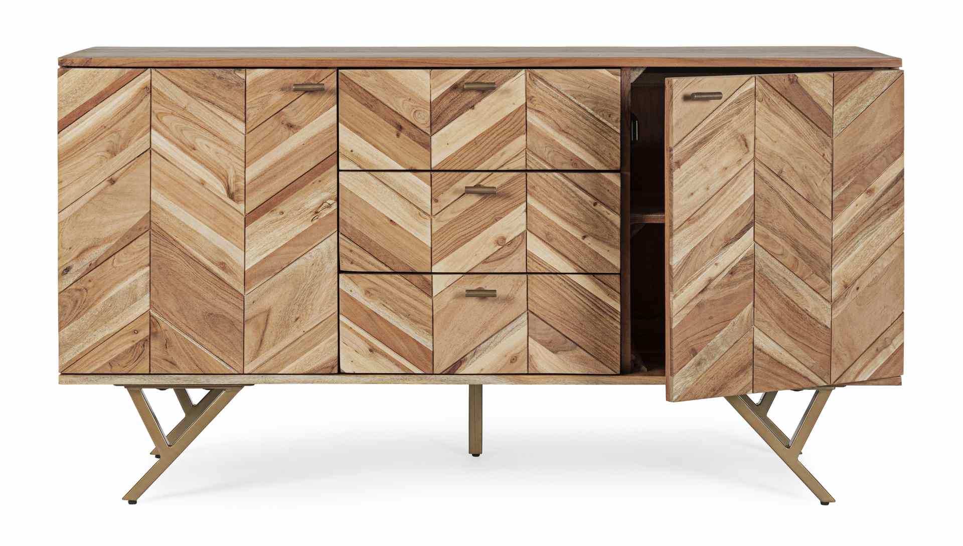 Sideboard Raida aus Akazienholz, 140 cm