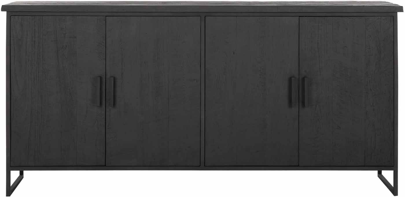 Sideboard Beam, Teak Schwarz