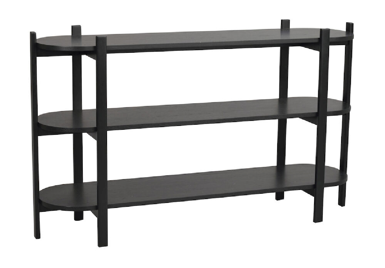 Konsole Tolsona 144x39x85cm, Eiche Schwarz