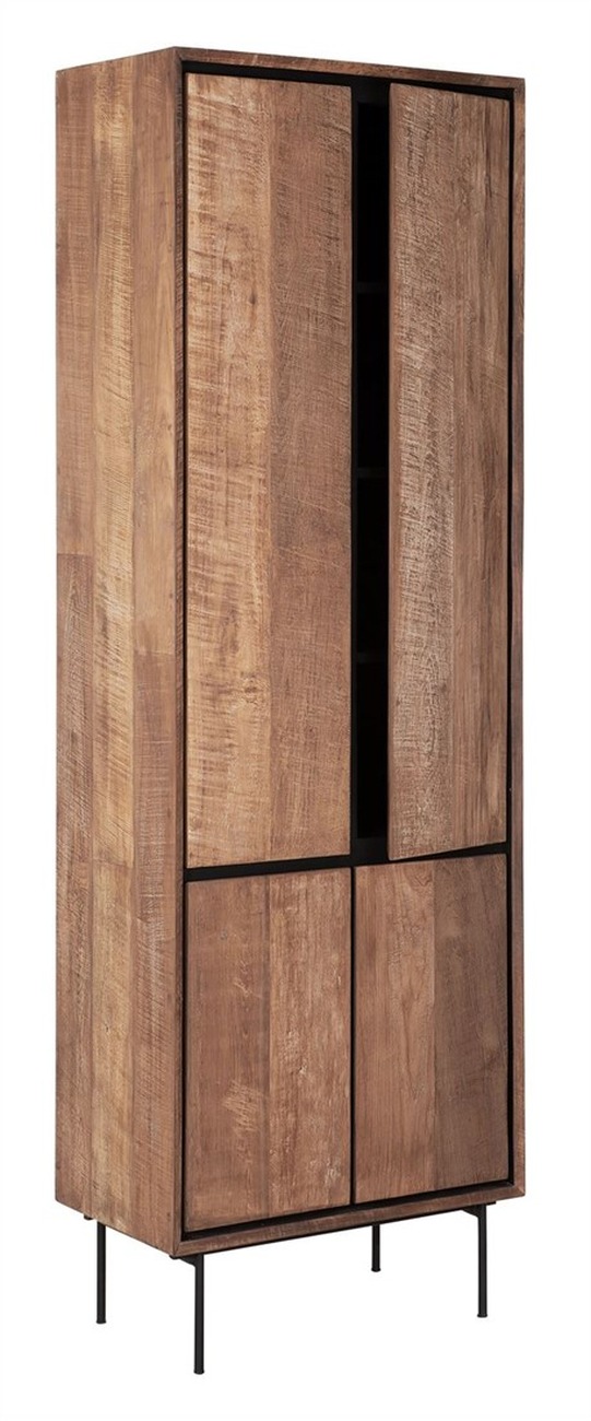 Schrank Metropole aus recyceltem Teakholz, 70 cm