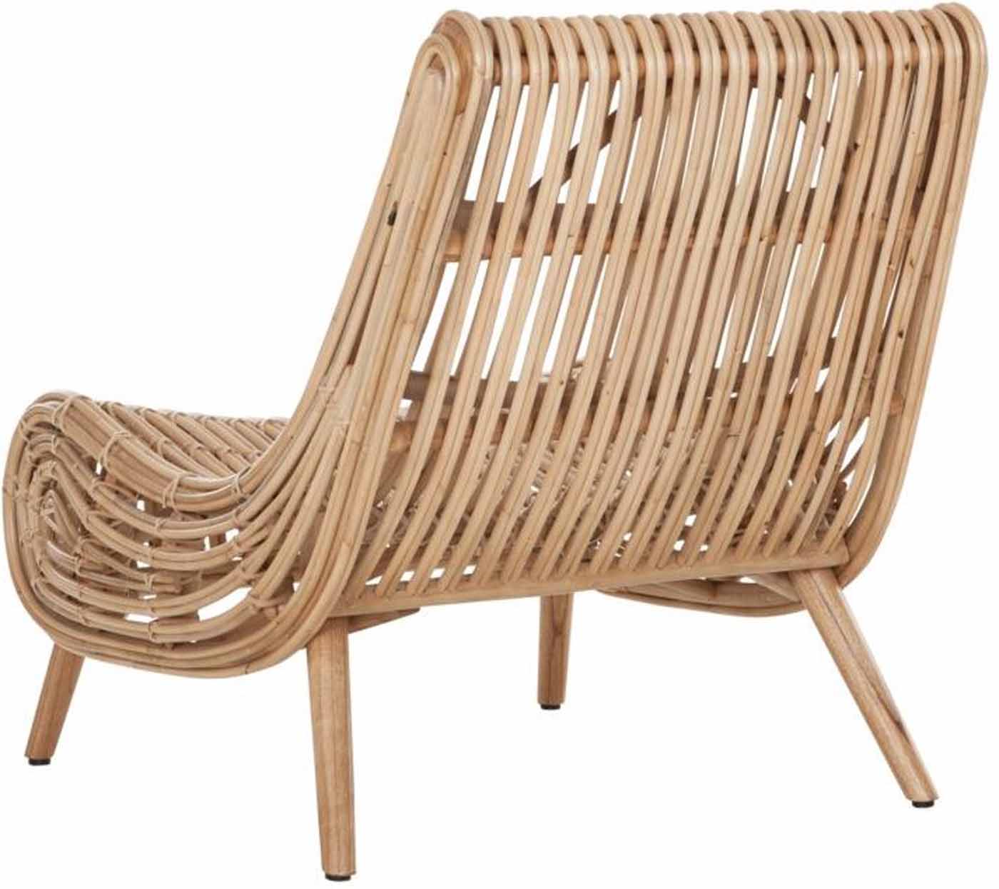 Lounge-Sessel Cinque Terre aus Rattan, Natur