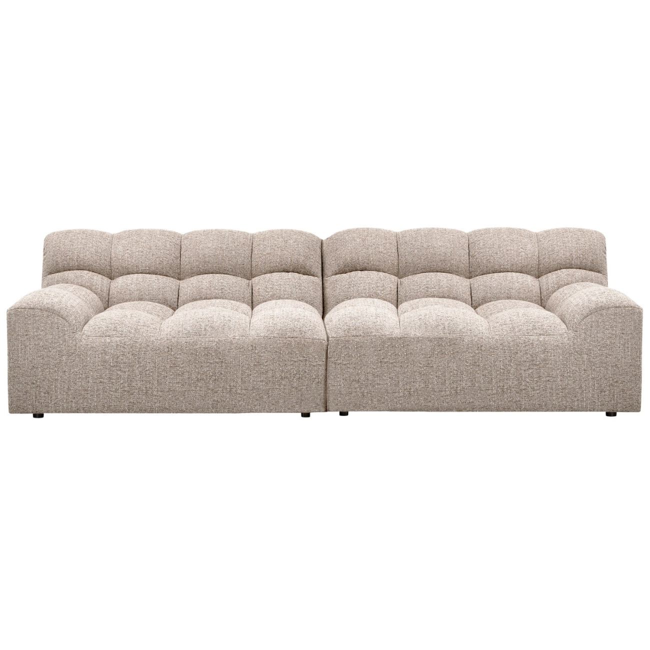 Sofa Allure aus Melange-Stoff, Natur