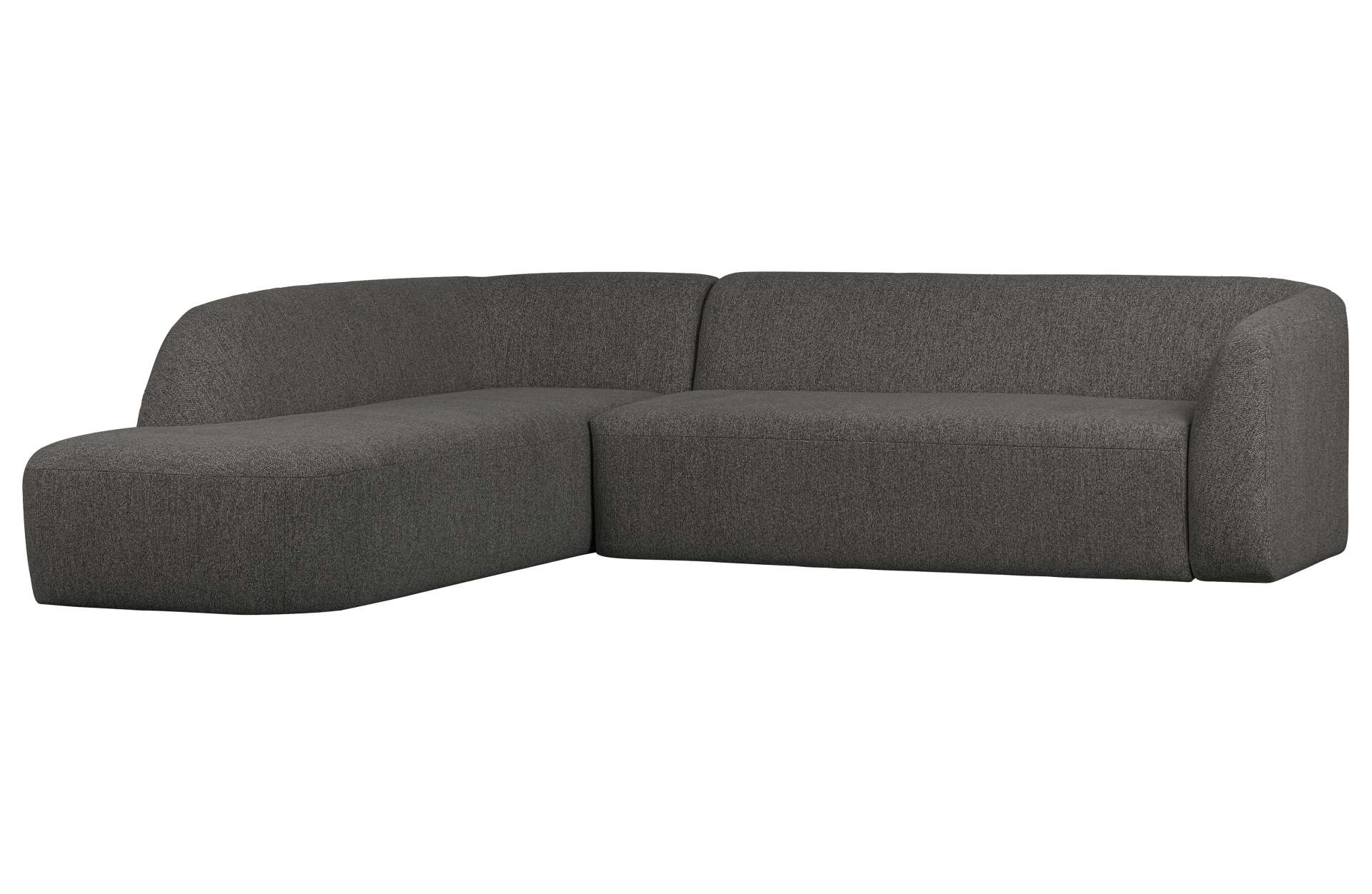 Ecksofa Sloping, Links, Dunkelgrau