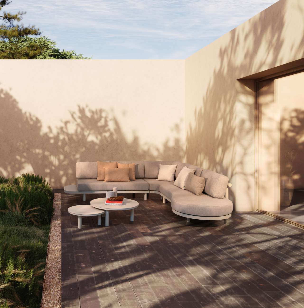 Gartenecksofa Hercules Inkl. Couchtisch-Set, Morny