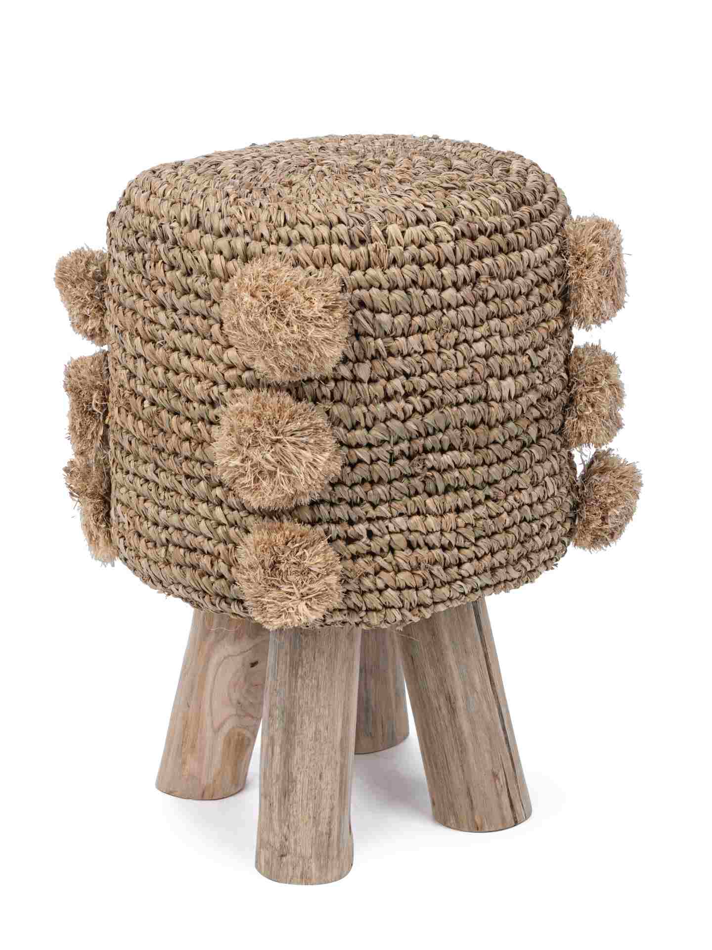 Hocker Florinda aus Teakholz No.1