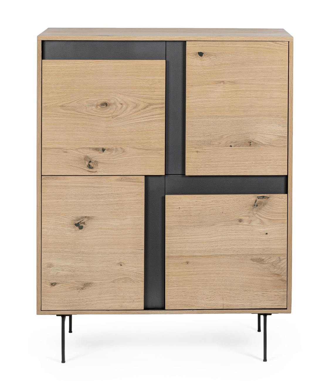 Highboard Stanwood aus Eichenholz, 90 cm