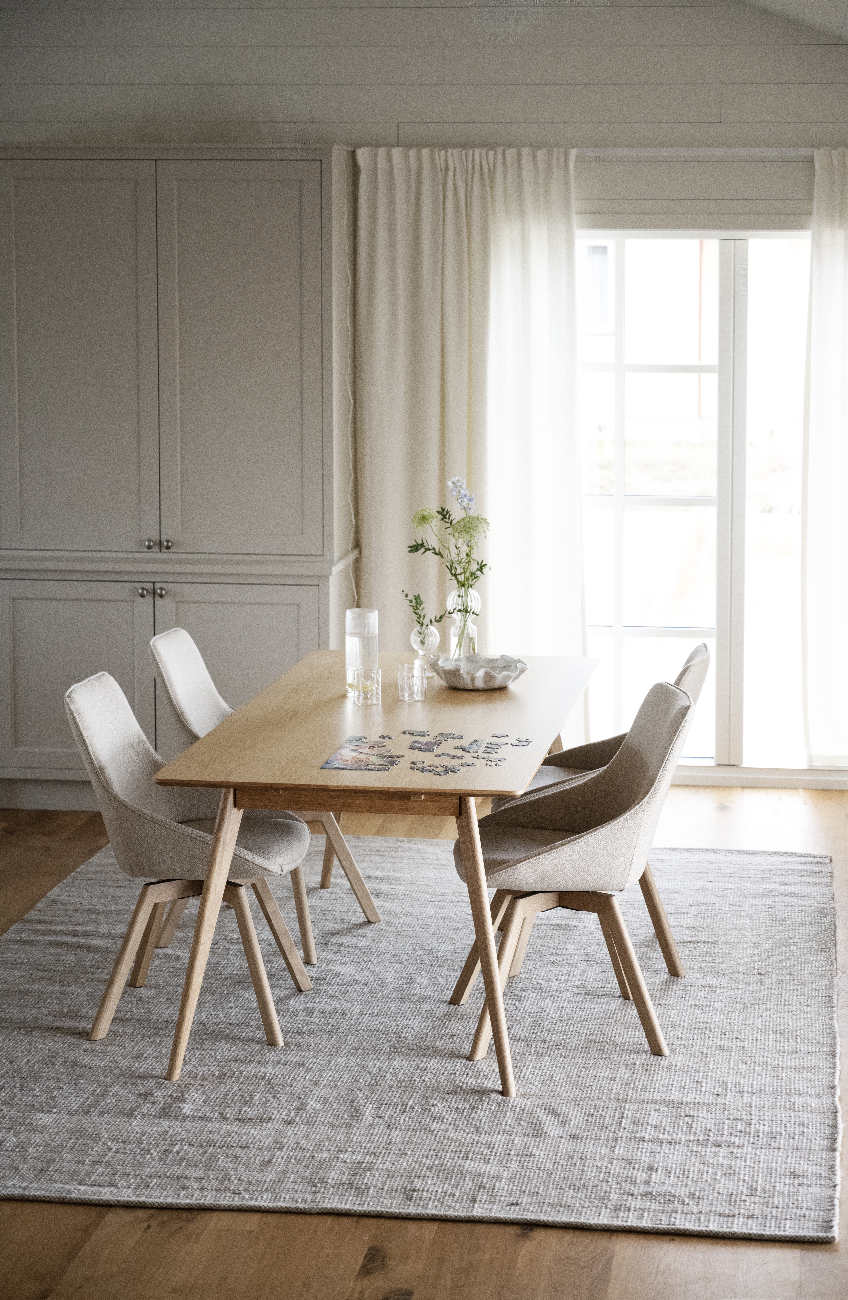 Esstisch Yumi Rechteckig 190x90cm, MDF Eiche Natur