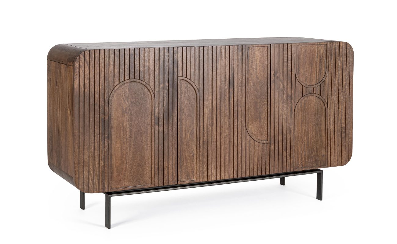 Sideboard Orissa aus Mangoholz Braun, 145 cm