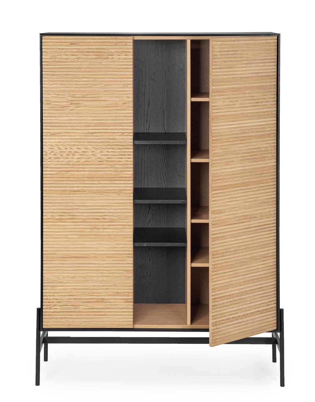 Highboard Allycia aus Eschenholz, 110 cm