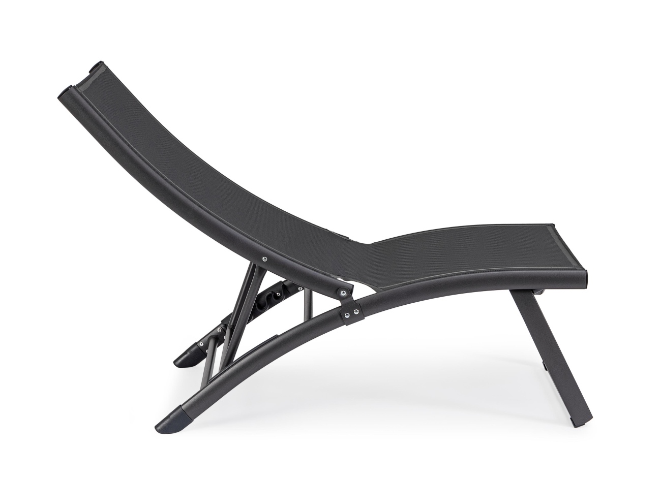 Loungesessel Taylor aus Aluminium, Dunkelgrau