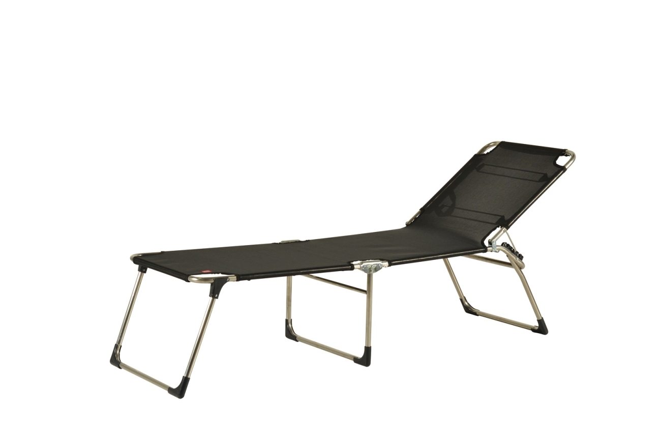 Dreibeinliege Amigo 40+ aus Aluminium, Schwarz