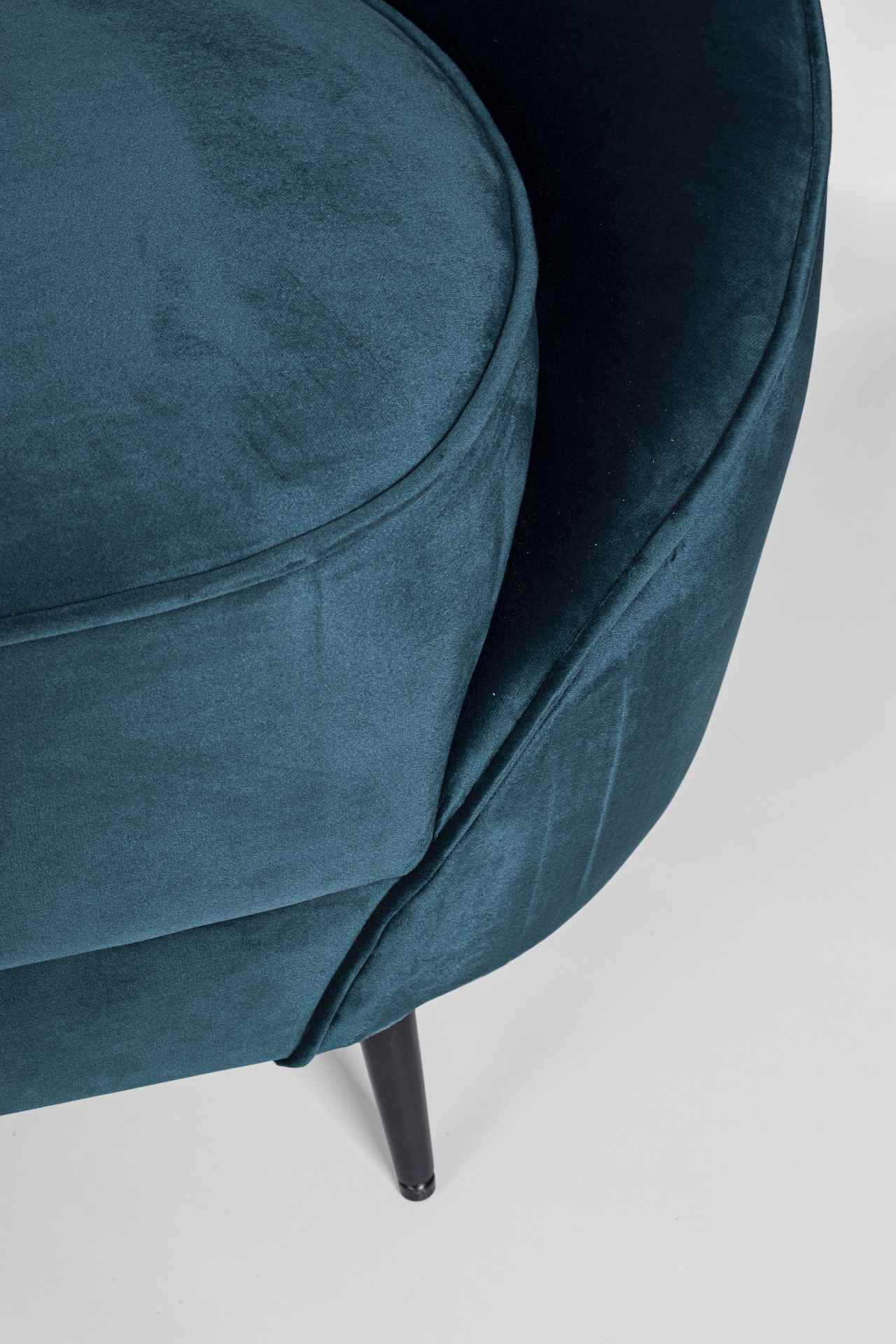 2-Sitzer Sofa Seraphin in Samt-Optik, Blau