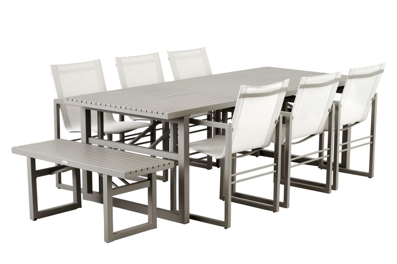 Gartenesstisch Vevi 230x95 cm, Kaki