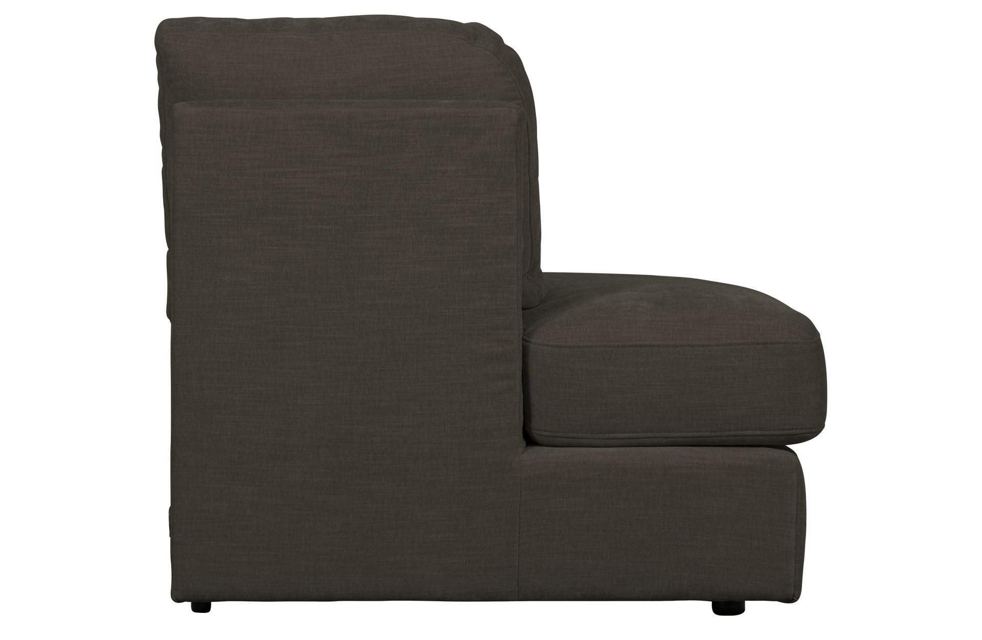 Modulsofa Family 1-Seat Eck-Element Rund Links, Anthrazit