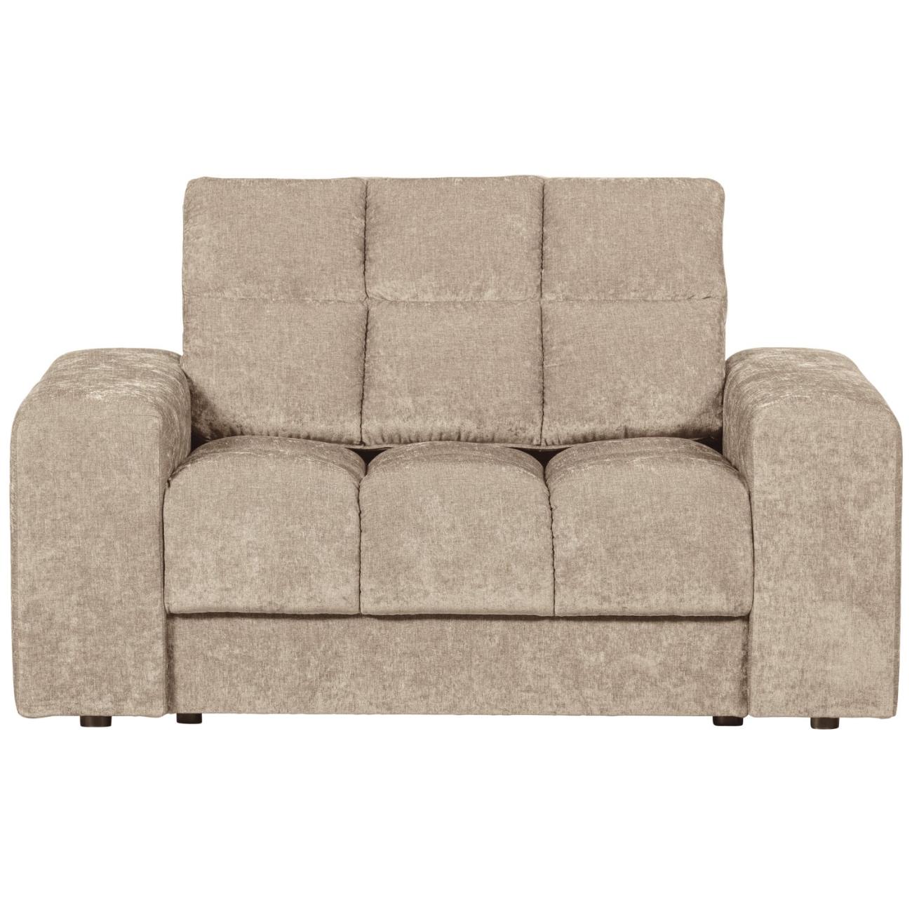 Loveseat Date aus Webstoff, Nougat