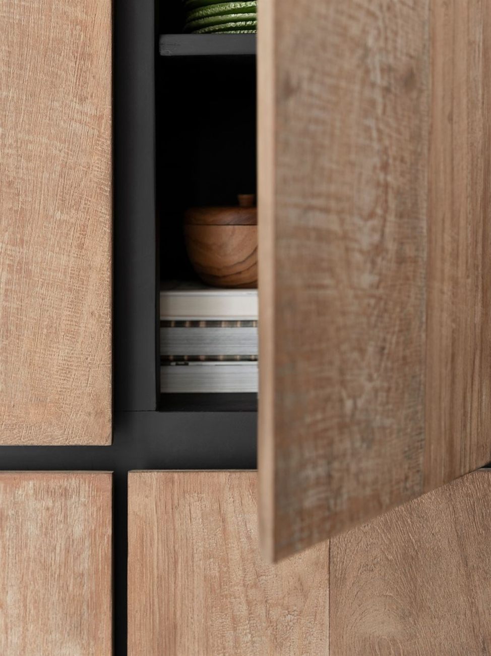 Schrank Metropole aus recyceltem Teakholz, 70 cm