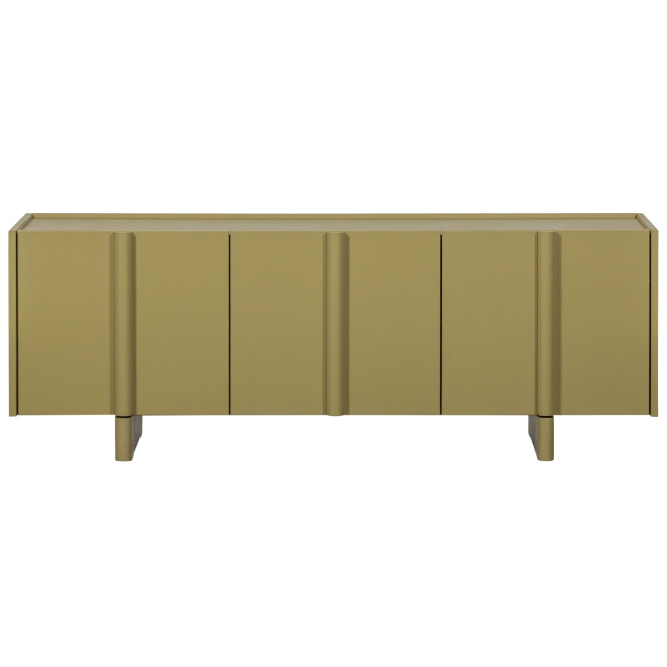 TV-Board Basu aus Kiefernholz 152 cm, Olive
