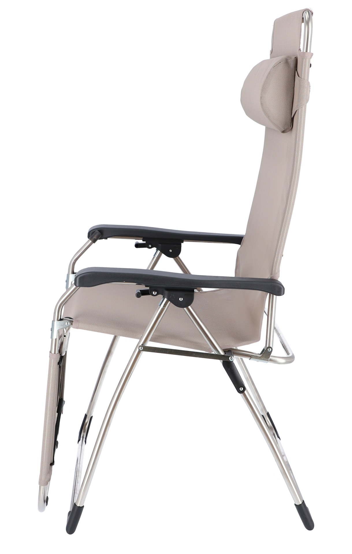 Relaxliege Amida XXL aus Aluminium, Taupe