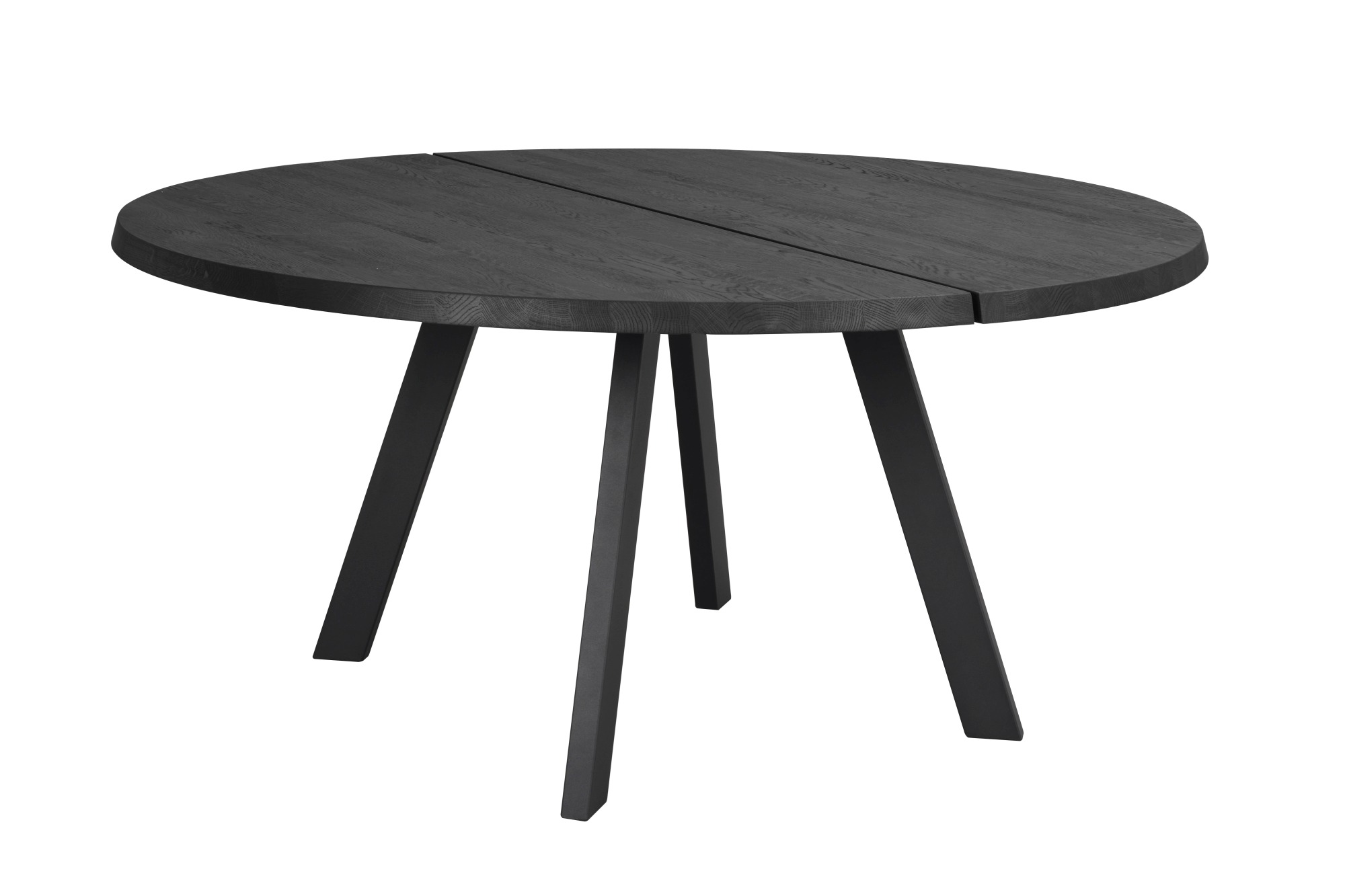 Esstisch Fred Rund 160cm, Esche Schwarz