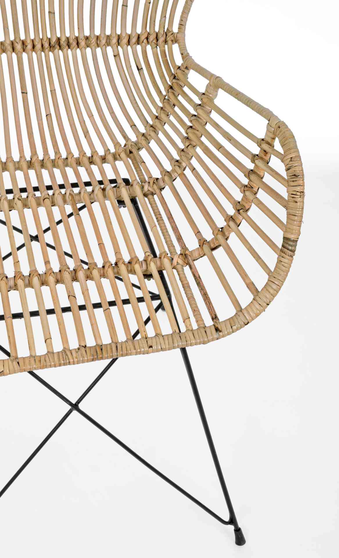 Sessel Venturs aus Rattan, Natur