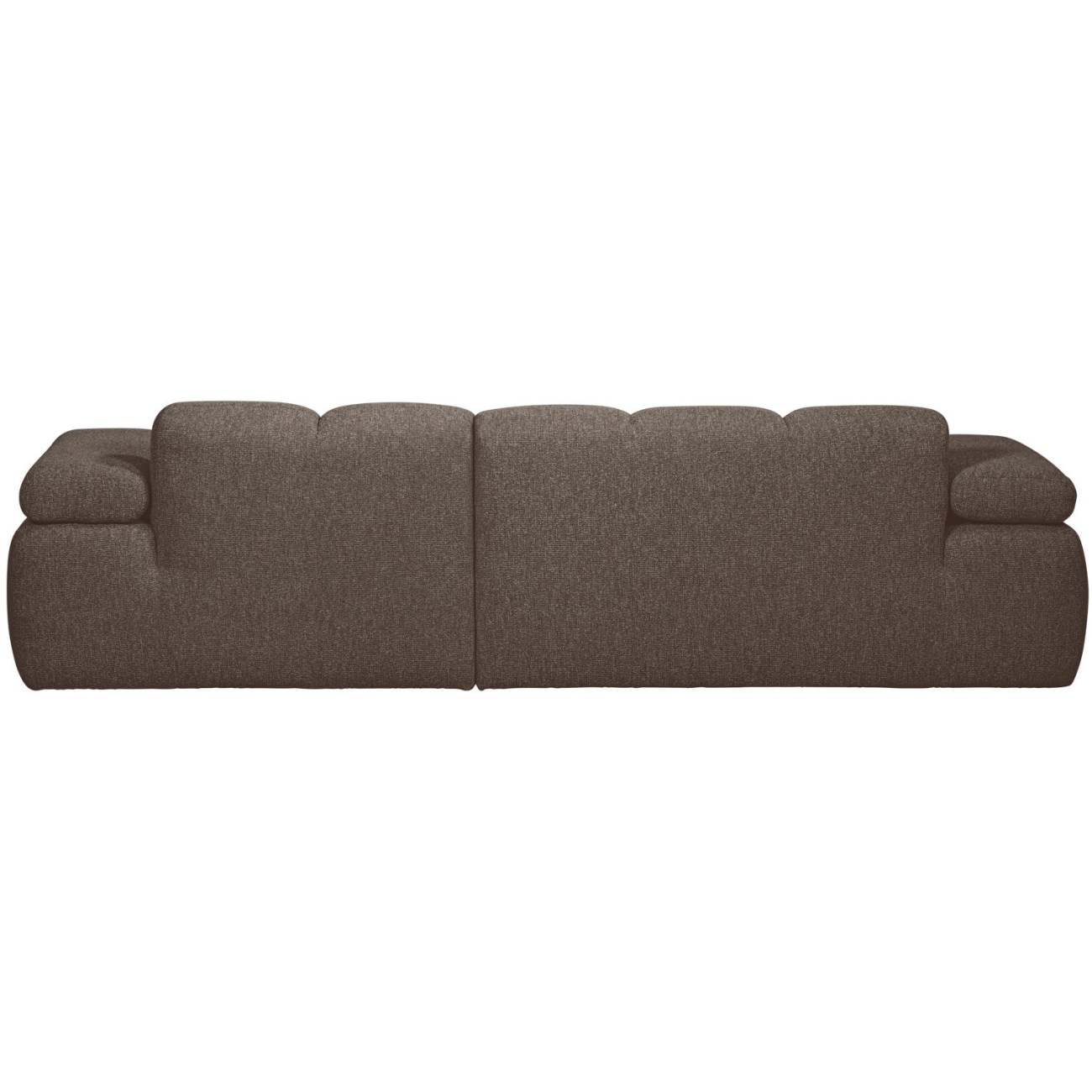 Chaiselongue Mojo aus Boucle-Stoff Rechts, Braun