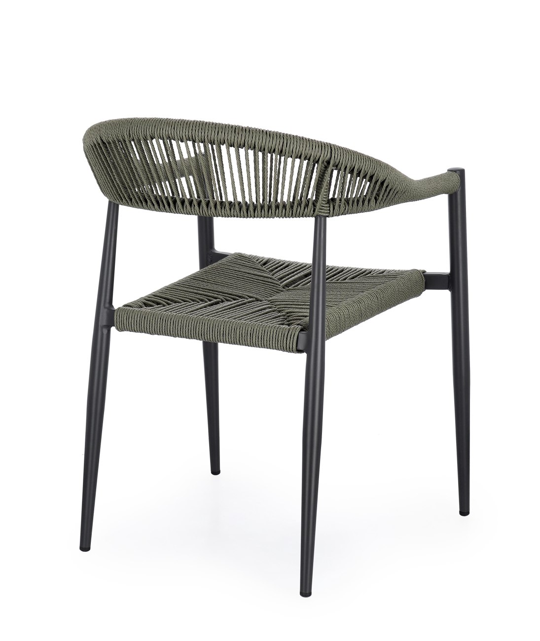 Gartenstuhl Jandia aus Aluminium, Anthrazit / Grün