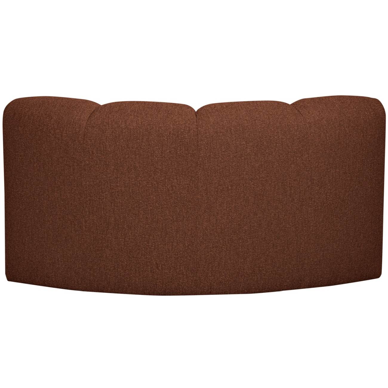 Modulsofa Mojo Boucle Eck-Element, Rostbraun