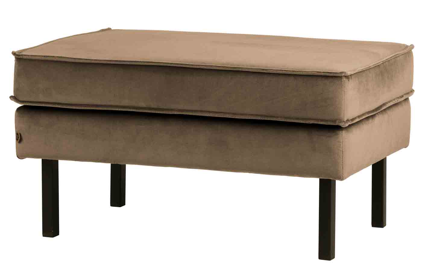 Hocker Rodeo Samt, Taupe