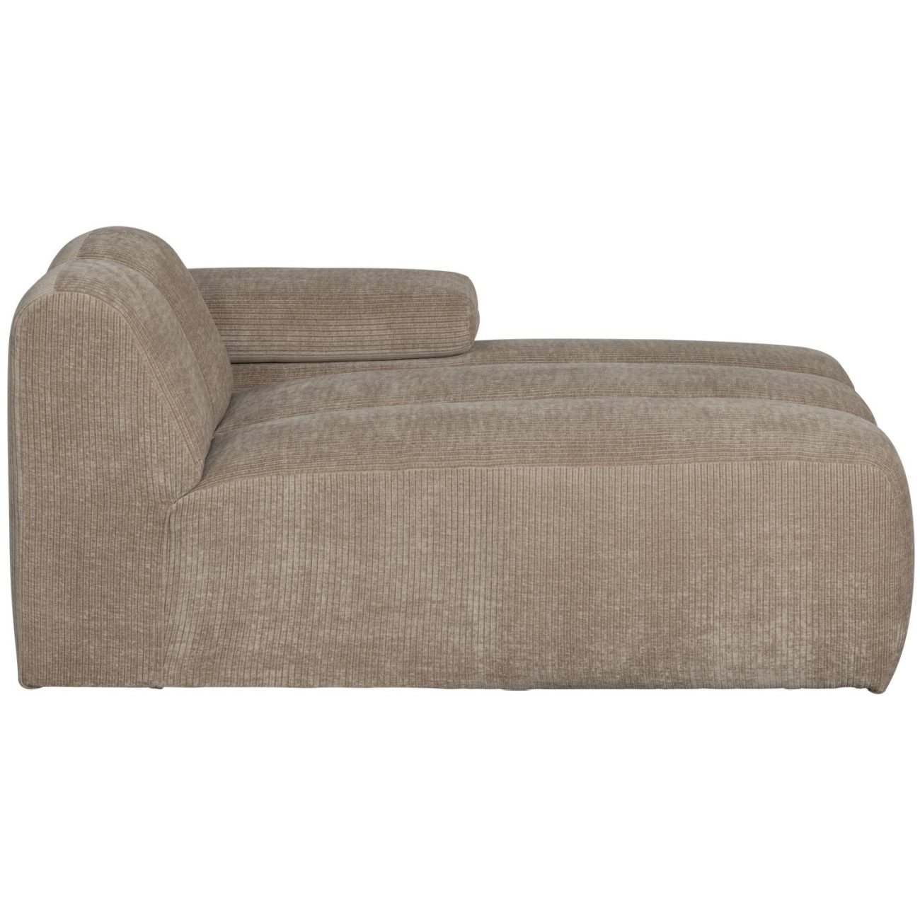 Modulsofa Mojo Flachcord Chaiselongue-Rechts, Sand