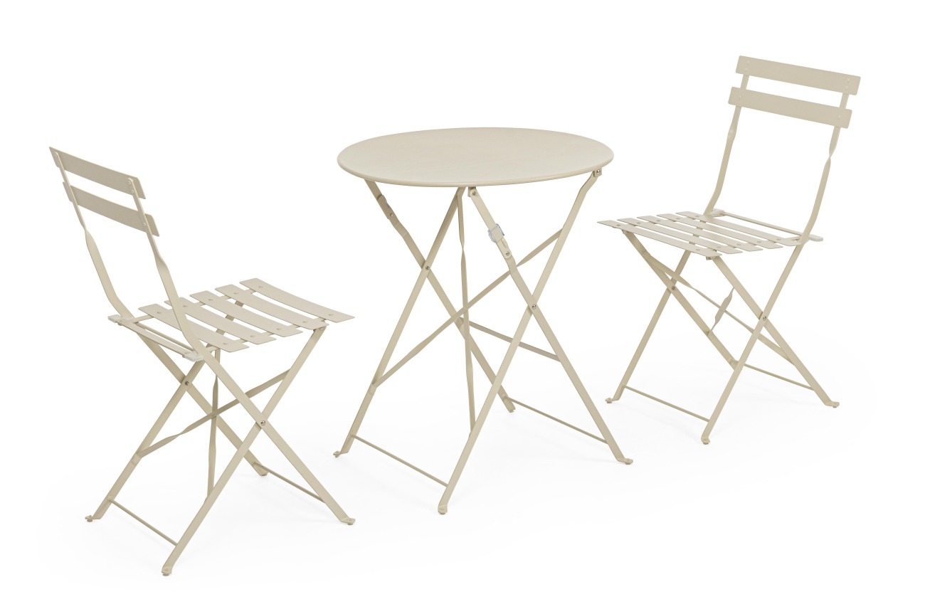 Garten-Set Austin, Stühle & Tisch, Gips