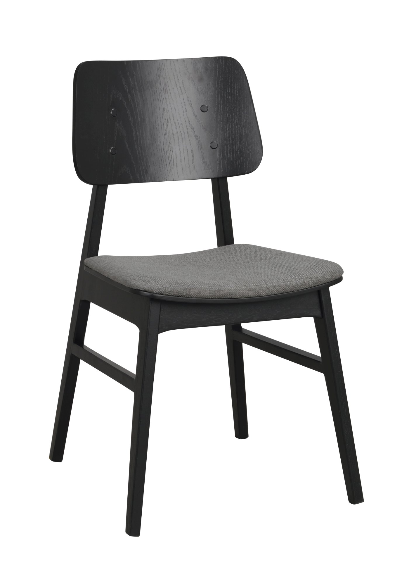 Stuhl Nagano 2er Set, Eiche Schwarz